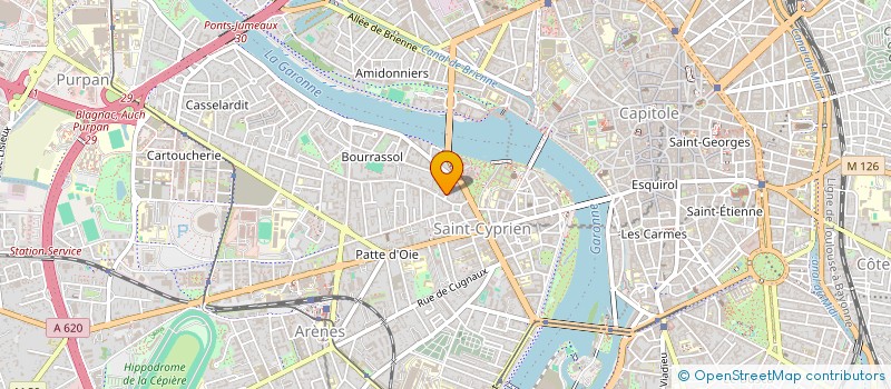 localisation de l'entreprise MADAME SANDRINE MARTIN à TOULOUSE