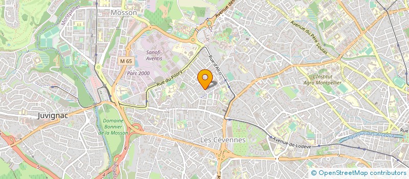 localisation de l'entreprise MADAME SANDRINE MARTIN à MONTPELLIER