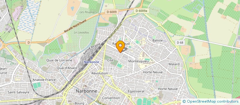 localisation de l'entreprise MADAME SANDRINE MARTIN  NARBONNE