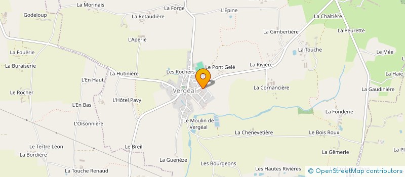 localisation de l'entreprise MADAME SANDRINE MARTIN  VERGEAL