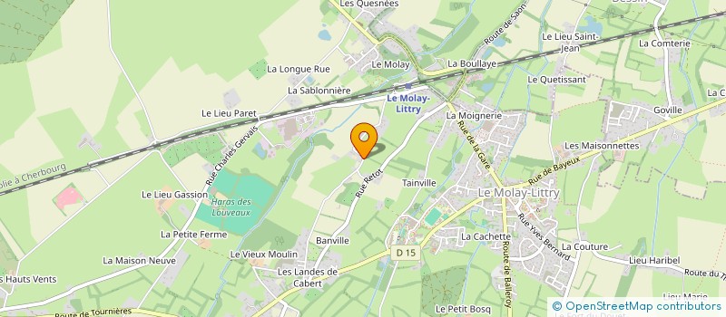 localisation de l'entreprise MADAME SANDRINE MARTIN  LE MOLAY-LITTRY