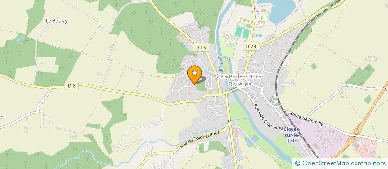 localisation de l'entreprise MADAME SANDRINE MARTIN à CLOYES-LES-TROIS-RIVIERES