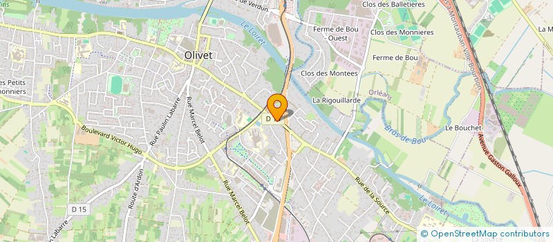 localisation de l'entreprise MADAME SANDRINE MARTIN  OLIVET