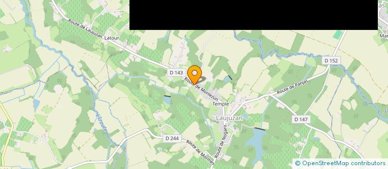 localisation de l'entreprise MADAME SANDRINE MARTIN  LAUJUZAN