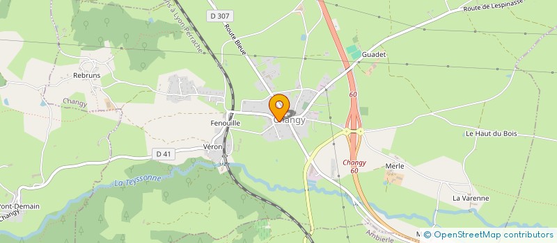 localisation de l'entreprise MADAME SANDRINE MARTIN  CHANGY