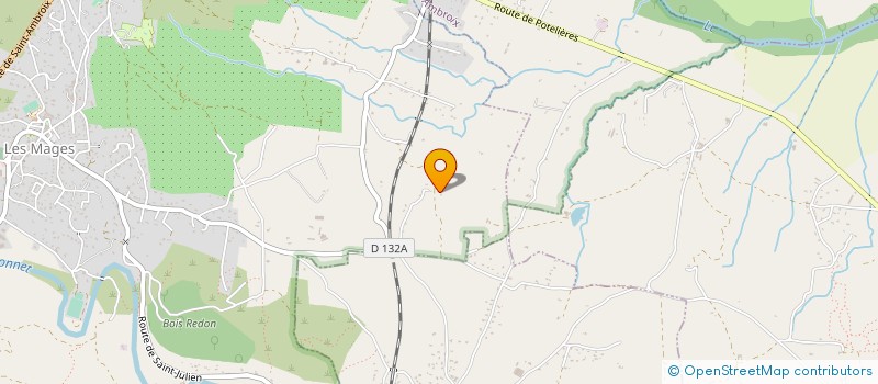 localisation de l'entreprise MADAME SANDRINE MARTINEZ  LE MARTINET