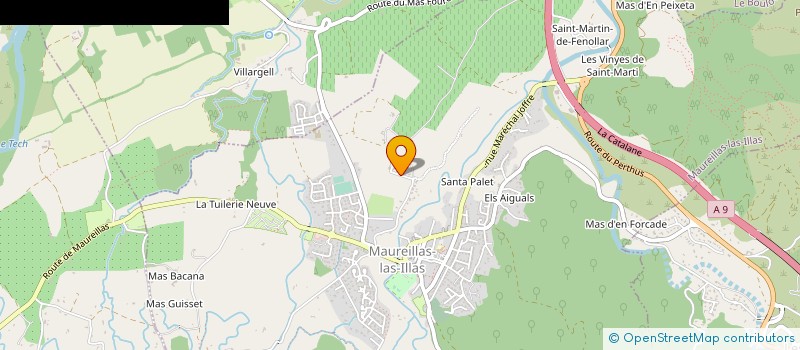 localisation de l'entreprise MADAME SANDRINE MARTINEZ  MAUREILLAS-LAS-ILLAS