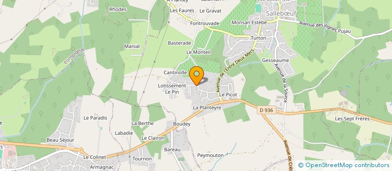 localisation de l'entreprise MADAME SANDRINE MARTINEZ à SALLEBŒUF