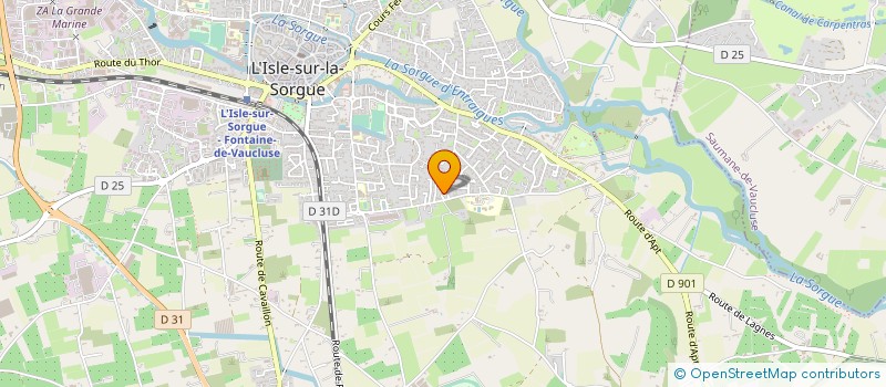 localisation de l'entreprise MADAME SANDRINE MARTINEZ à L'ISLE-SUR-LA-SORGUE