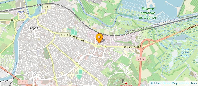 localisation de l'entreprise MADAME SANDRINE MARTINEZ  AGDE