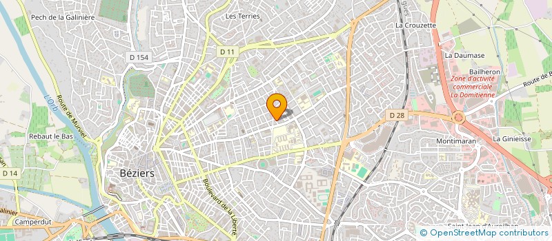 localisation de l'entreprise MADAME SANDRINE MARY  BEZIERS