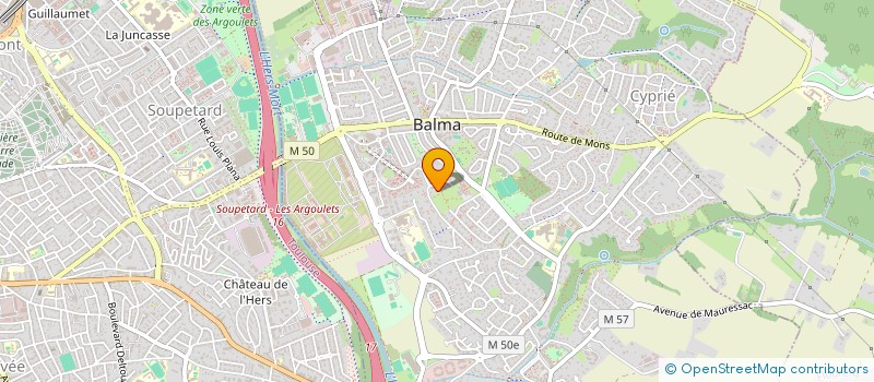 localisation de l'entreprise MADAME SANDRINE MAS  BALMA