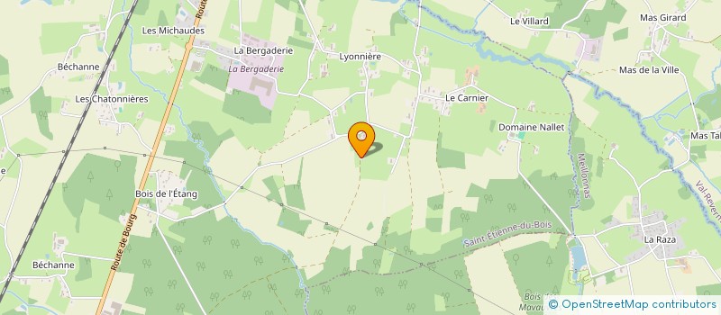 localisation de l'entreprise MADAME SANDRINE MASSON  SAINT-ETIENNE-DU-BOIS