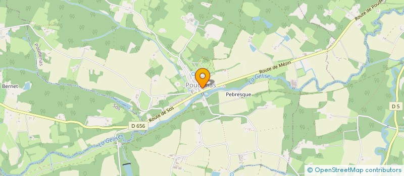 localisation de l'entreprise MADAME SANDRINE MASSON  POUDENAS