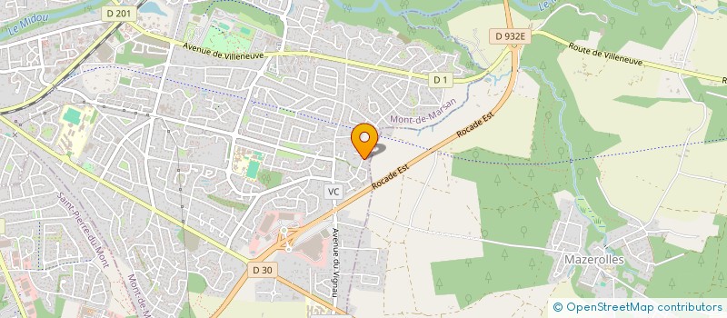 localisation de l'entreprise MADAME SANDRINE MASSONNIERE  MONT-DE-MARSAN