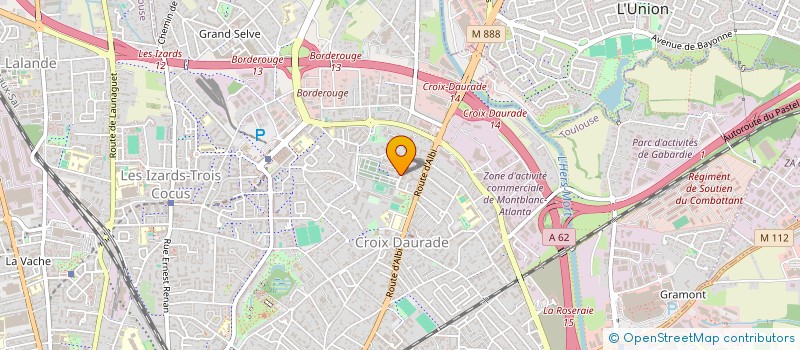 localisation de l'entreprise MADAME SANDRINE MATHAT  TOULOUSE