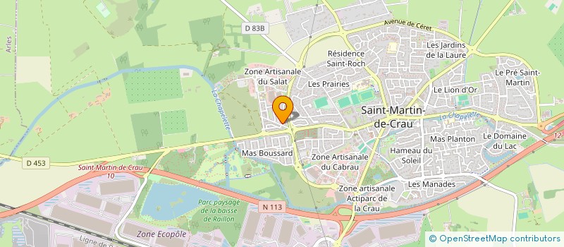 localisation de l'entreprise MADAME SANDRINE MATHIEU à SAINT-MARTIN-DE-CRAU