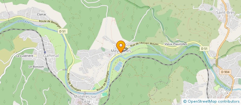 localisation de l'entreprise MADAME SANDRINE MATOSEVIC  MEYRANNES