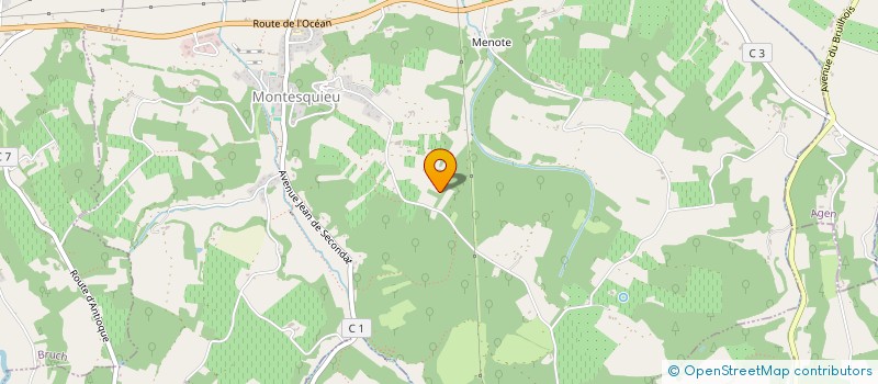 localisation de l'entreprise MADAME SANDRINE MAUZAC  MONTESQUIEU