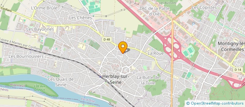 localisation de l'entreprise MADAME SANDRINE MAYANOBE  HERBLAY-SUR-SEINE