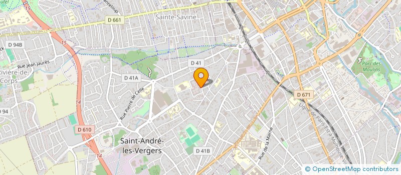 localisation de l'entreprise MADAME SANDRINE MAZAMET à SAINT-ANDRE-LES-VERGERS