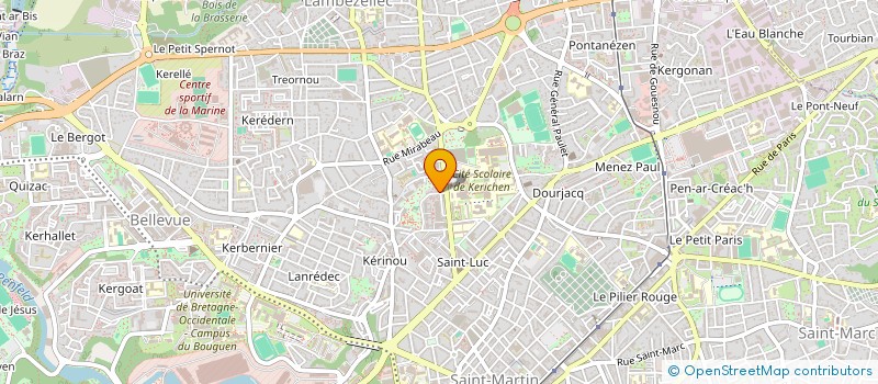 localisation de l'entreprise MADAME SANDRINE MAZERET à BREST