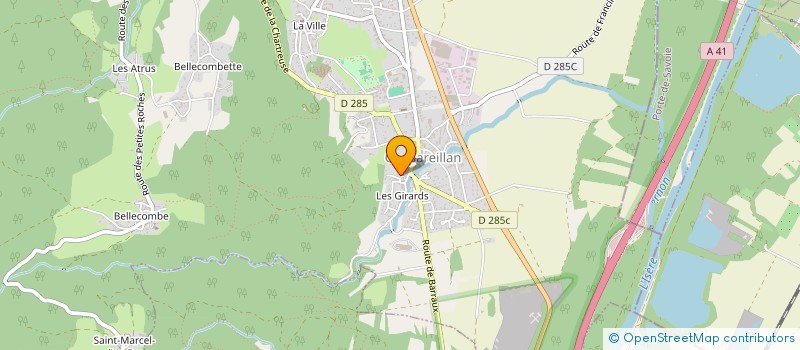 localisation de l'entreprise MADAME SANDRINE MAZET  CHAPAREILLAN