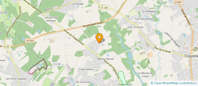 localisation de l'entreprise MADAME SANDRINE MEIXEDO à COUZEIX
