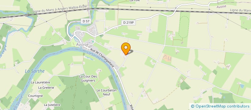 localisation de l'entreprise MADAME SANDRINE MEKERKE  NOYEN-SUR-SARTHE