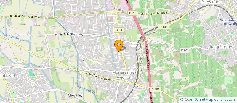 localisation de l'entreprise MADAME SANDRINE MELIN  MORIERES-LES-AVIGNON