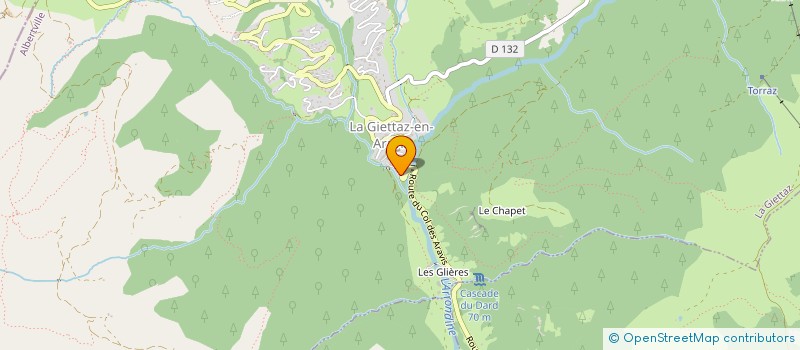 localisation de l'entreprise MADAME SANDRINE MENARD  LA GIETTAZ