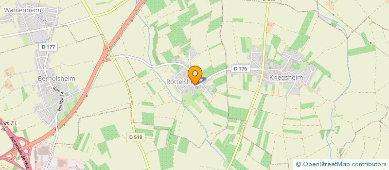 localisation de l'entreprise MADAME SANDRINE MENGUS  ROTTELSHEIM