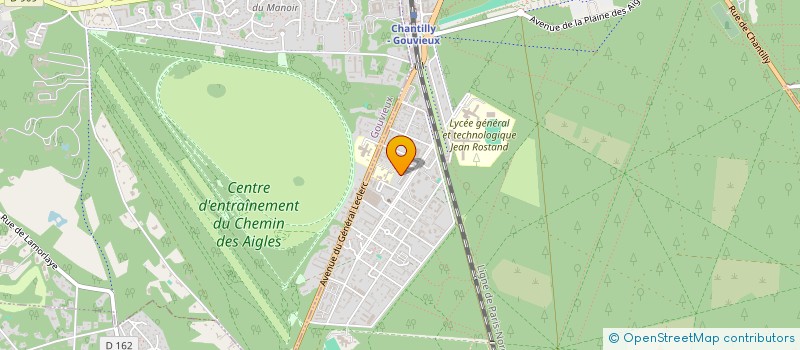 localisation de l'entreprise MADAME SANDRINE MERCIER  CHANTILLY