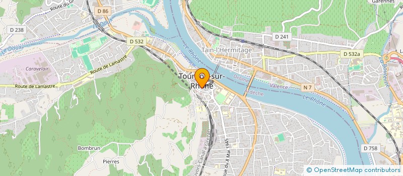 localisation de l'entreprise MADAME SANDRINE MERMET à TOURNON-SUR-RHONE