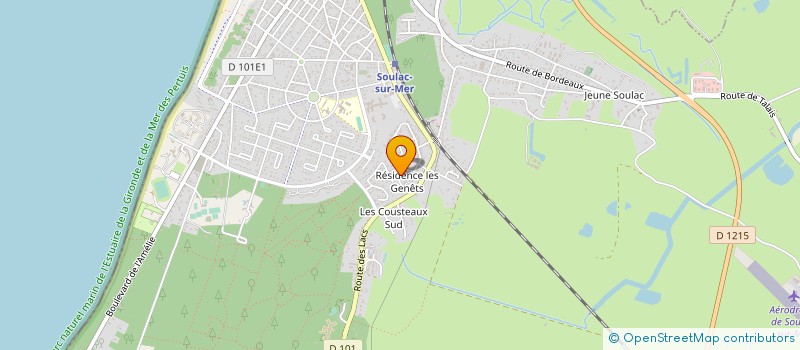 localisation de l'entreprise MADAME SANDRINE MERTZ  SOULAC-SUR-MER