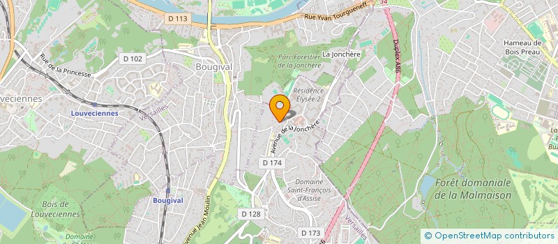 localisation de l'entreprise MADAME SANDRINE MESTRIES  LA CELLE-SAINT-CLOUD