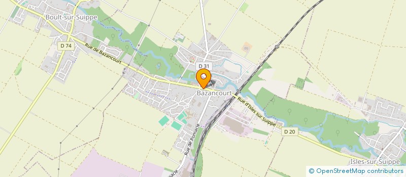 localisation de l'entreprise MADAME SANDRINE MEZIERES  BAZANCOURT