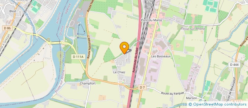 localisation de l'entreprise MADAME SANDRINE MICHEL  ETOILE-SUR-RHONE