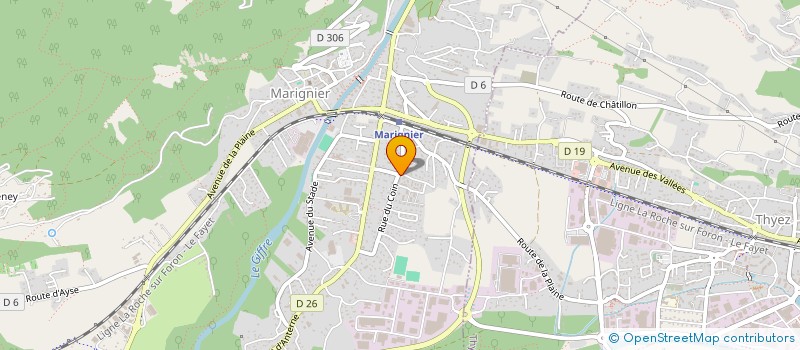 localisation de l'entreprise MADAME SANDRINE MICHELET  MARIGNIER