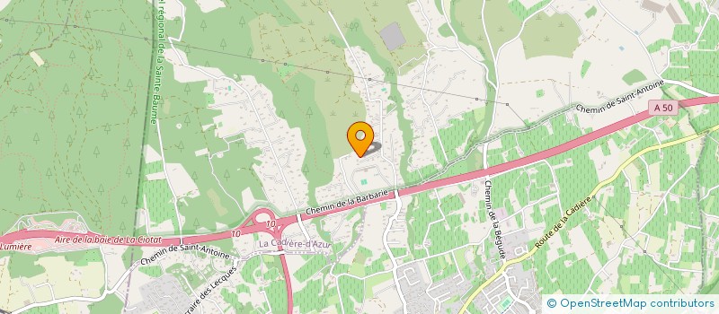 localisation de l'entreprise MADAME SANDRINE MIGLIERINA  LA CADIERE-D'AZUR