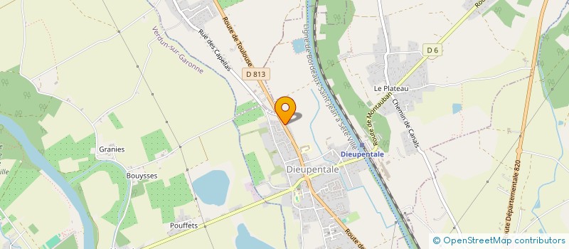 localisation de l'entreprise MADAME SANDRINE MILHAVET  DIEUPENTALE