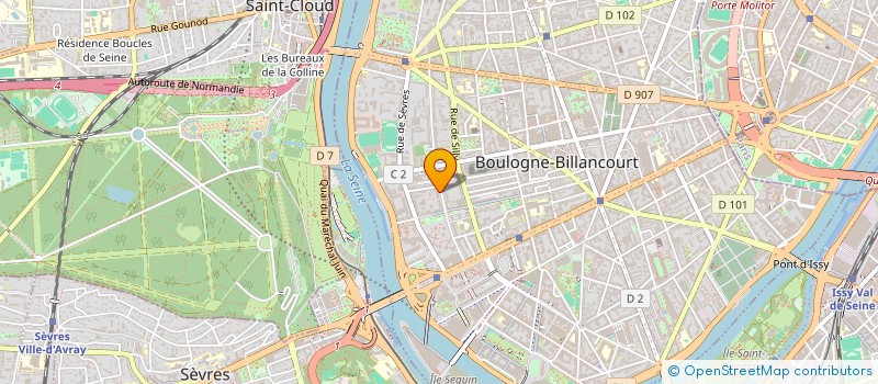 localisation de l'entreprise MADAME SANDRINE MILLIEZ  BOULOGNE-BILLANCOURT