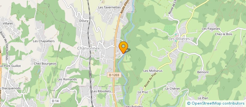 localisation de l'entreprise MADAME SANDRINE MILLION  CHARVONNEX