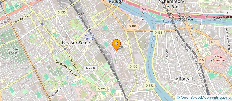 localisation de l'entreprise MADAME SANDRINE MIRAMONT  IVRY-SUR-SEINE