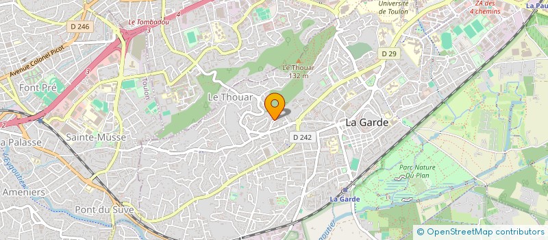 localisation de l'entreprise MADAME SANDRINE MIRAMONT à LA GARDE