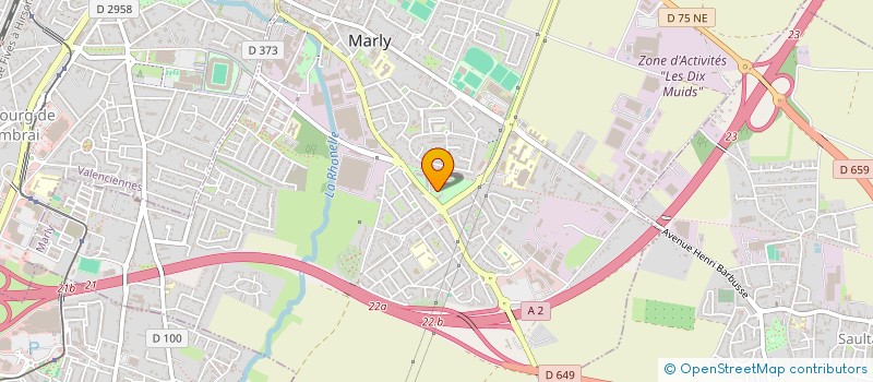 localisation de l'entreprise MADAME SANDRINE MOLLET  MARLY