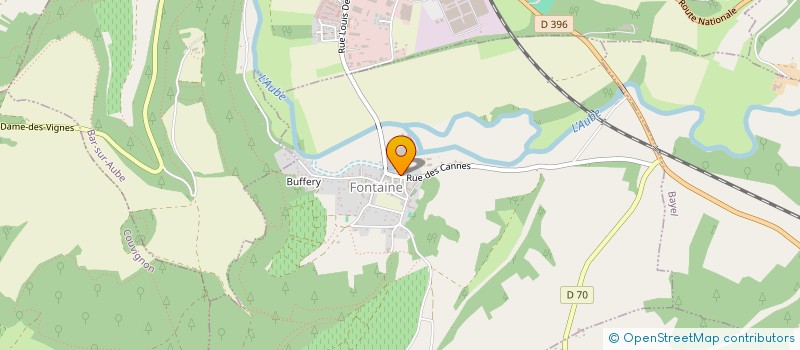 localisation de l'entreprise MADAME SANDRINE MONCHAL  FONTAINE