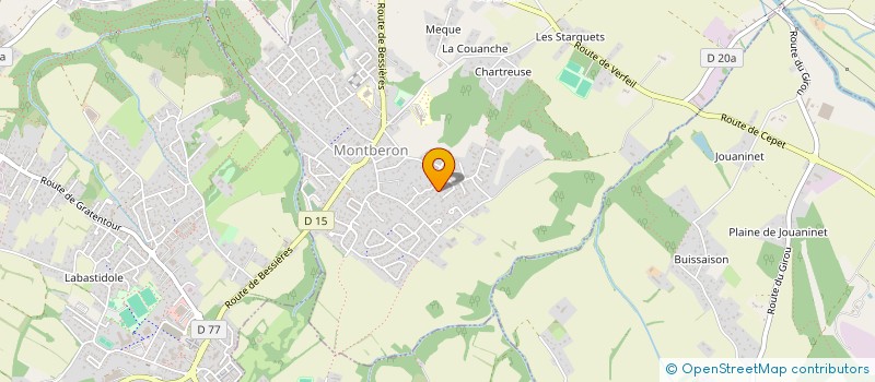 localisation de l'entreprise MADAME SANDRINE MONDEJAR  MONTBERON