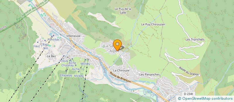 localisation de l'entreprise MADAME SANDRINE MONIER à LA SALLE-LES-ALPES