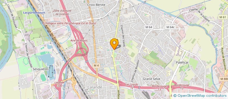 localisation de l'entreprise MADAME SANDRINE MONIER  TOULOUSE